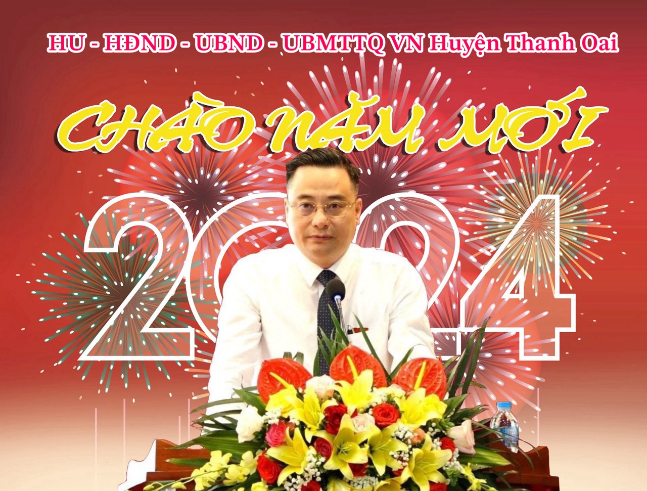 BÀI CHÚC TẾT CỦA ĐỒNG CHÍ BÙI VĂN SÁNG - CHỦ TỊCH HUYỆN THANH OAI