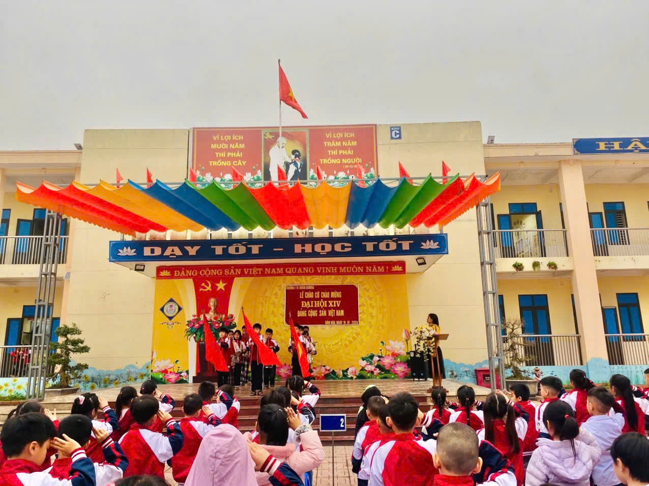 BÀI TUYÊN TRUYỀN ĐẠI HỘI ĐẢNG TOÀN UỐC LẦN THỨ XIV TRƯỜNG TIỂU HỌC XUÂN DƯƠNG